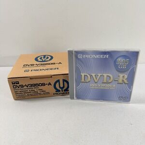 NEW‎ 5 Pack PIONEER DVS-V3950S-A DVD-R 3.95GB Recordable Disc In Jewel Cases